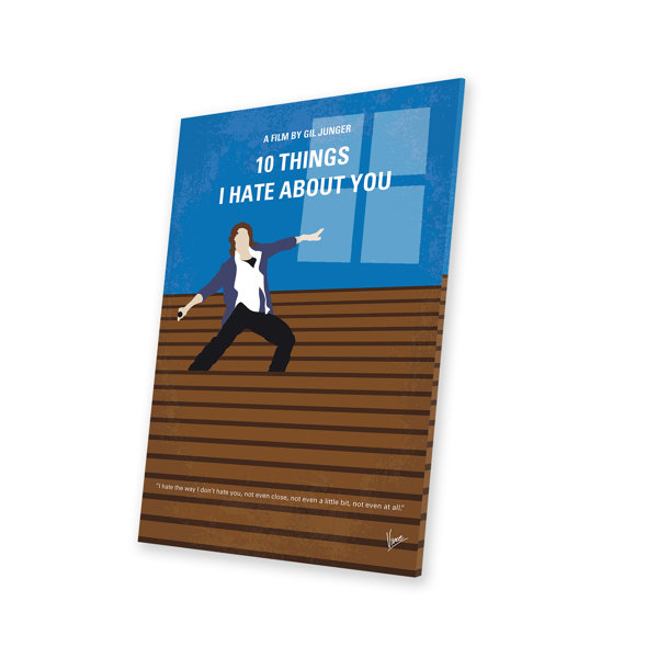 iCanvas 10 Things I Hate About You Minimal Movie Poster by Chungkong